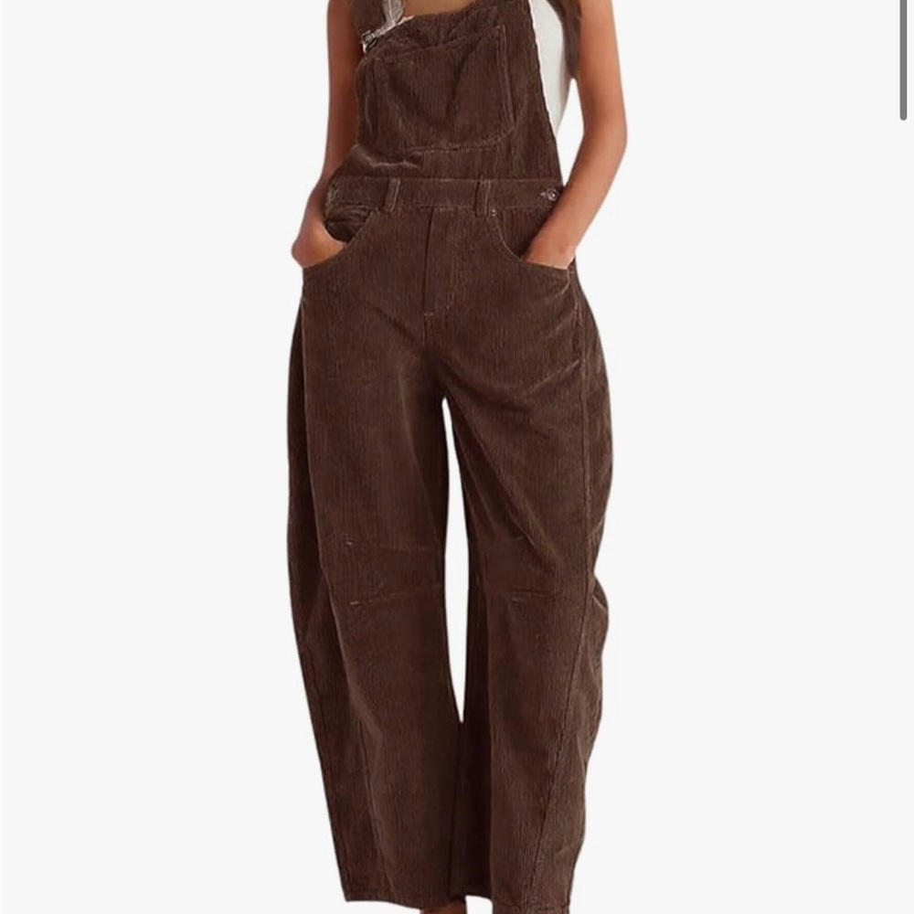 Brown Corduroy Overalls